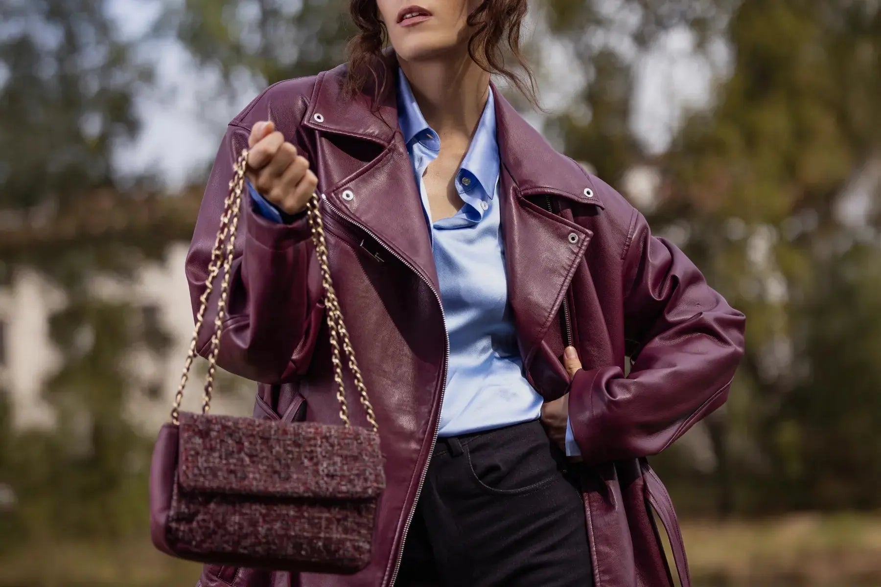 Comment-Porter-une-Veste-en-Simili-Cuir Moda di Christine