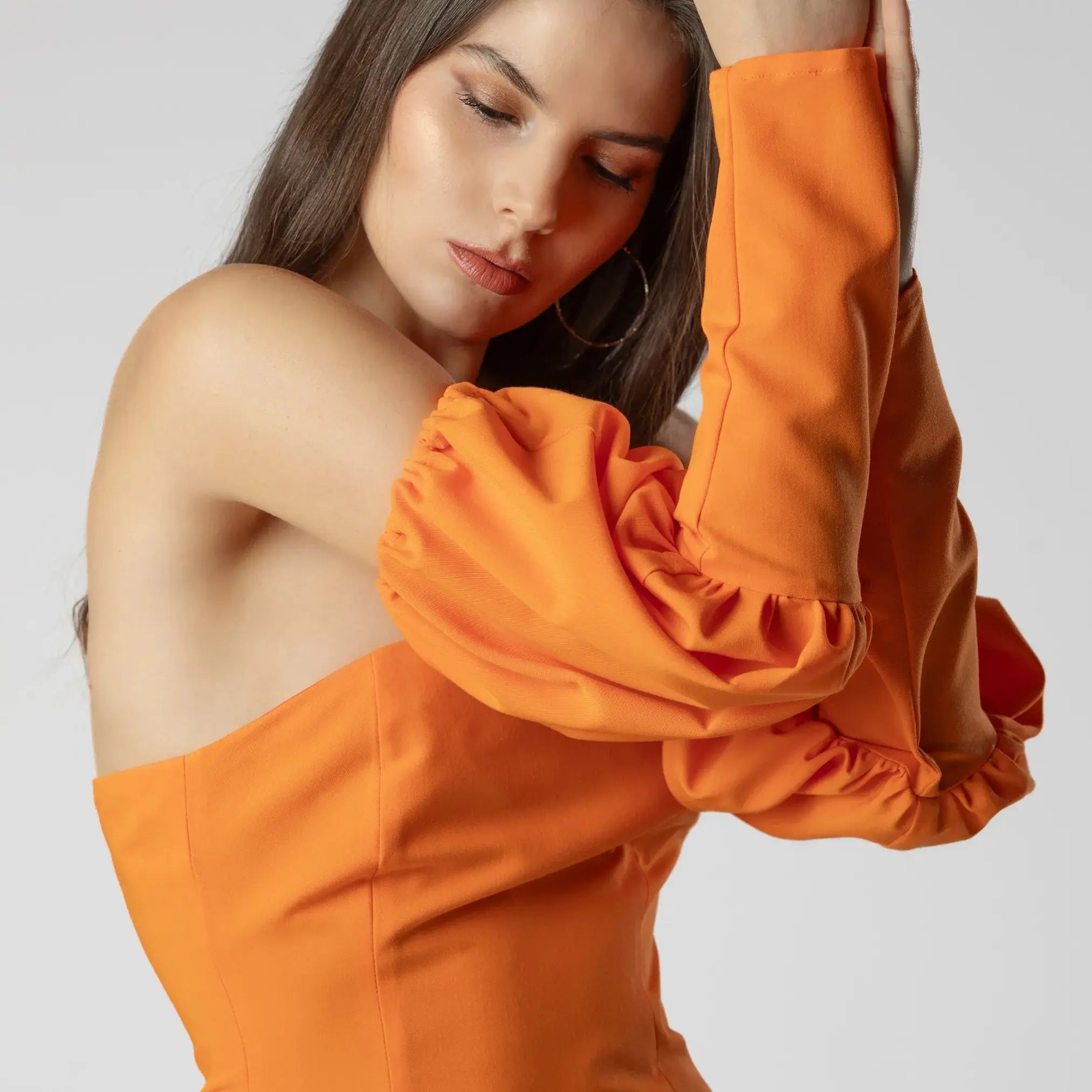 Robe Nuage Orange Moda di Christine