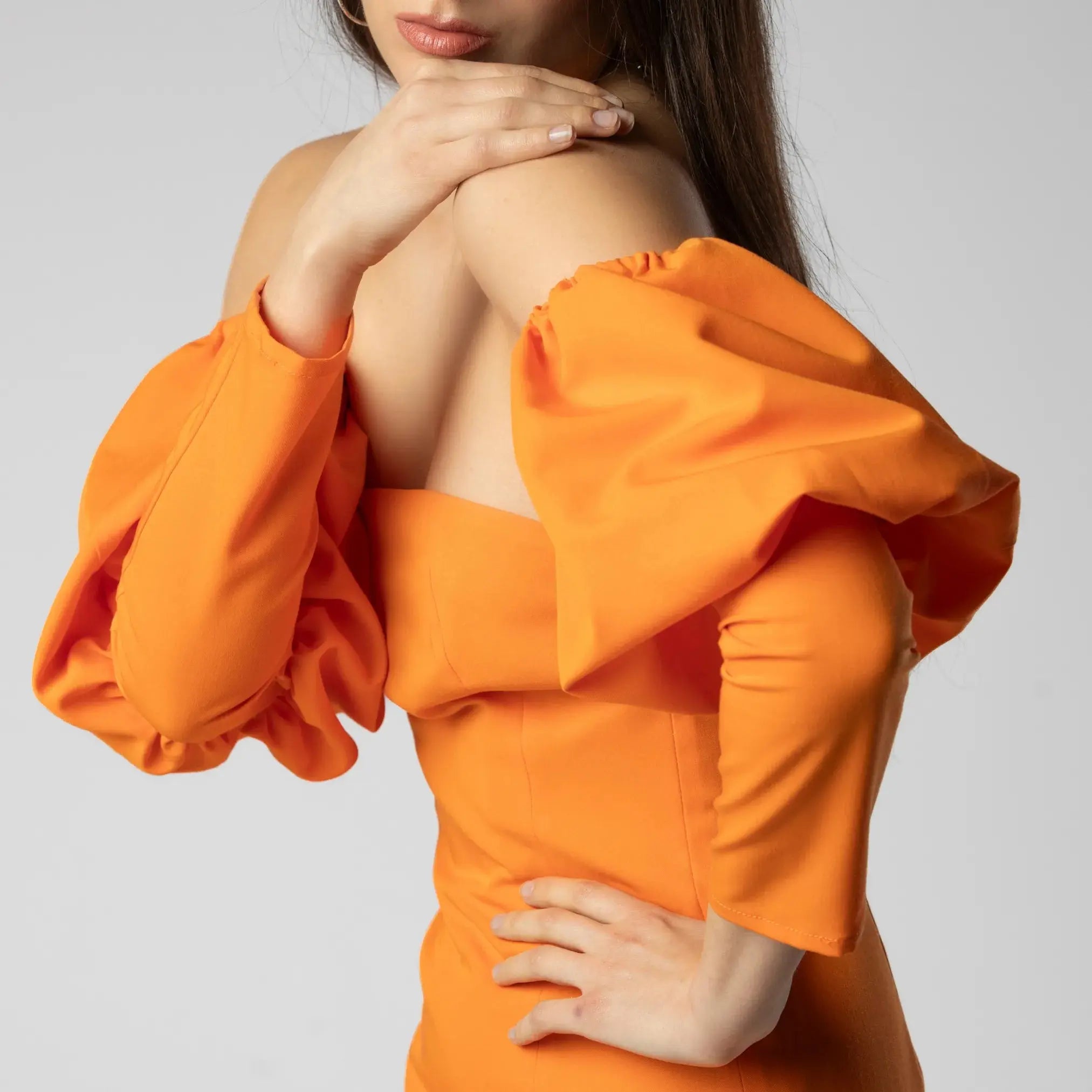 Robe Nuage Orange Moda di Christine