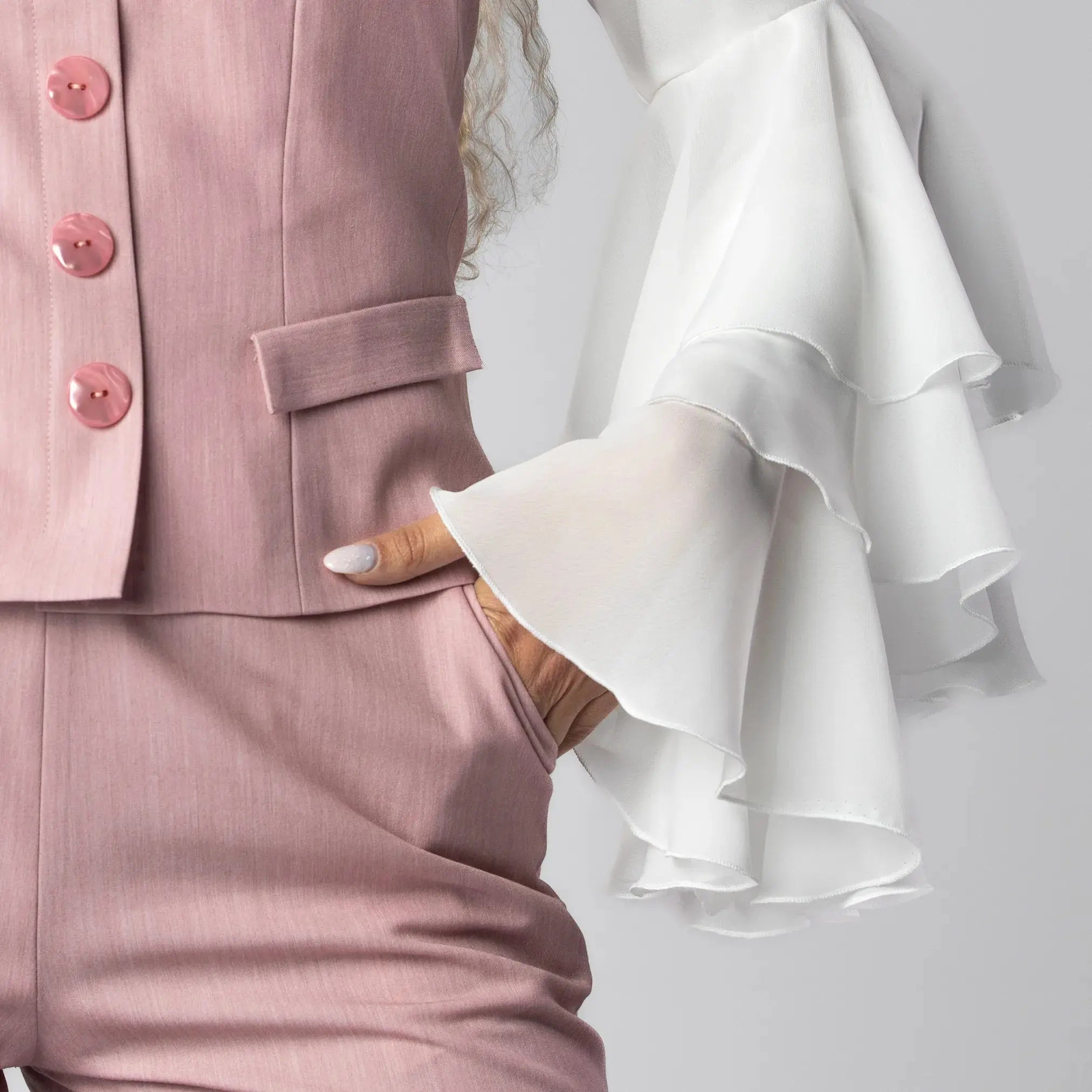 Short Rose Poudré Intemporel Moda di Christine