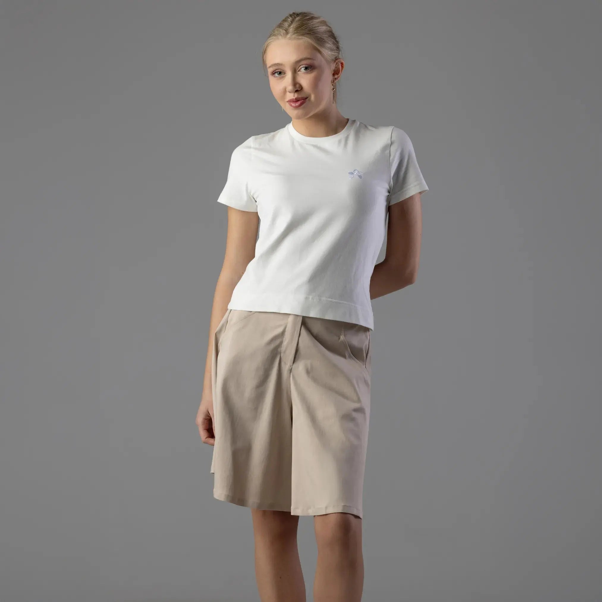 Tee-Shirt Blanc Manches Courtes Moda di Christine