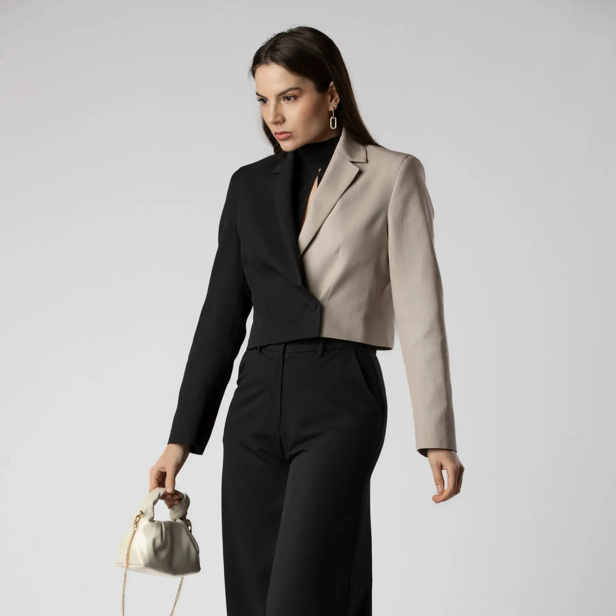Veste Blazer Courte Noire Theory Nancy C - Laine - Occasion Très Bon état (voir Mesures)